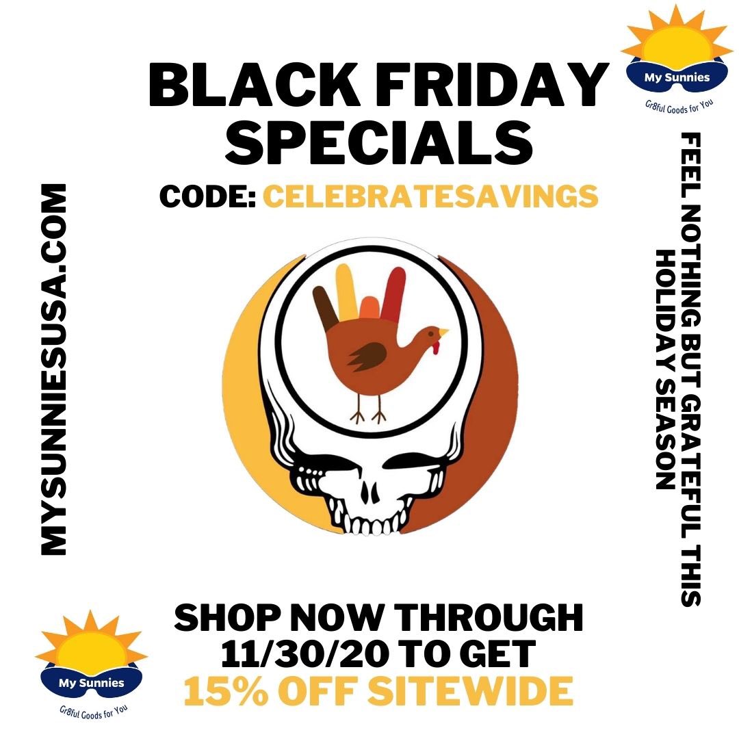 Gr8fulGoods's tweet photo. Black Friday sale for Phish Phans and Deadheads! 15% OFF Everything! https://t.co/qjvUrEdRAb