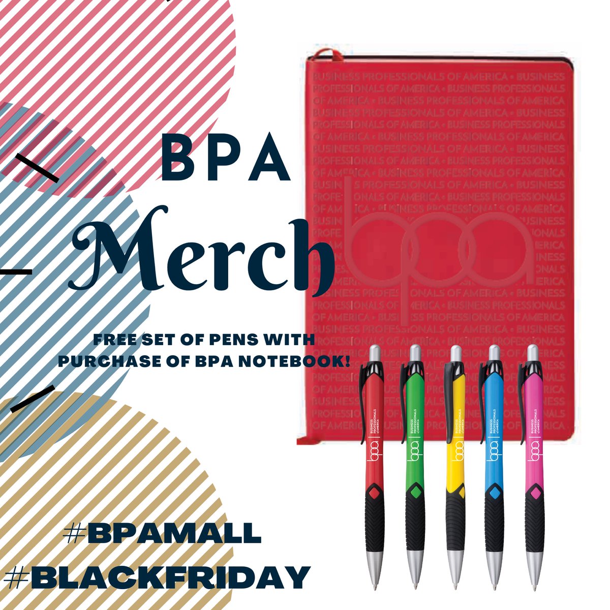 BPAconnect's tweet photo. Be sure to get your BPA Merch and snag up on the freebies that go along with these special #BlackFriday sale items! Offers available while supplies last! #bpamall #bpaallday #bpamerch https://t.co/WjUxbZYItq