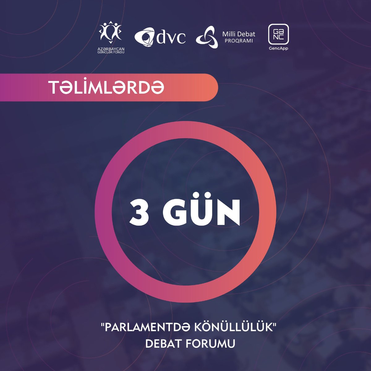 dvcpu's tweet photo. “Parlamantdə könüllülük” adlı debat forumu çərçivəsində keçirilən natiqlik və parlament debatı təlmlərinin 3-cü günüdür. @Youthfund_Az @dvcpu
#Parlamentdebatı #PD #azdebate #DVC #dvc20 #GənclərFondu #YouthFoundation #AzGF #GencApp https://t.co/Twme6ilTIj