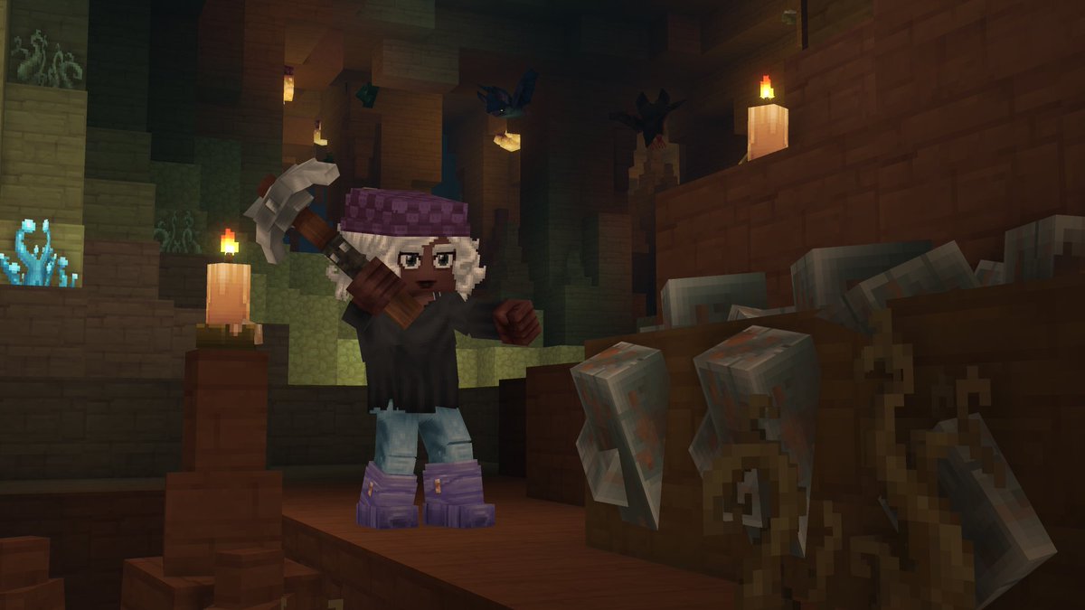 Hytale's tweet photo. There are plenty of good reasons for well-prepared adventurers to dig deep beneath the desert... π―οΈβοΈ #Hytale https://t.co/YXhEshCtnI