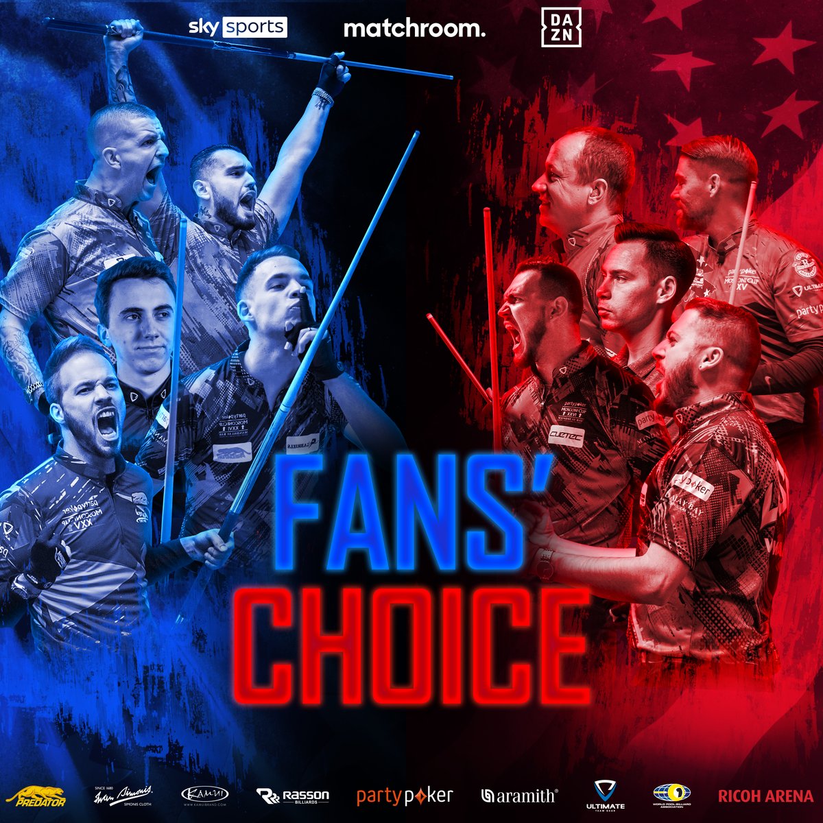 MatchroomPool's tweet image. 🗳️ 𝗙𝗔𝗡𝗦' 𝗖𝗛𝗢𝗜𝗖𝗘 🗳️

Choose the players YOU want to see play in the opening game on day two of the @partypoker #MosconiCup 

Vote now 👉 bit.ly/3fHytA3