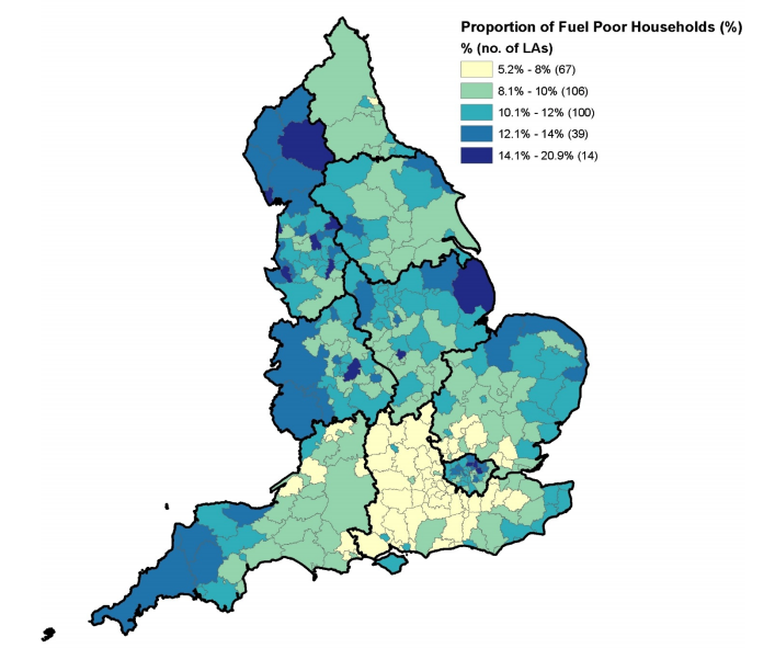 1 in 5 young people and about 2.4m households live in fuel poverty (England 2018). This has increased by 210,000 from 2014 to 2018 and is thought to be attributable to at least 10,000 deaths per year. It’s most common in the North and Midlands. (2/8)