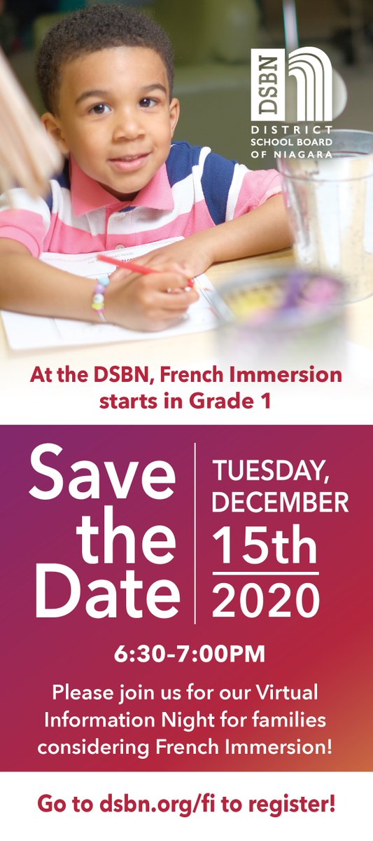 FRENCH IMMERSION Virtual Information Night