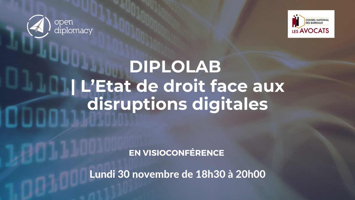 RNumerique's tweet photo. [💻Webinaire]

Quelle #gouvernance de l’#Internet pour protéger l’État de droit ?

📅 Le 30/11 à 18h30, Annabelle Richard, avocate associée chez @Pinsent_Masons et membre de @RNumerique, participe au #DiploLab organisé par @OpenDiplo et le @CNBarreaux.

👉 https://t.co/PdXBNYFYak https://t.co/yAY1sfuxsp