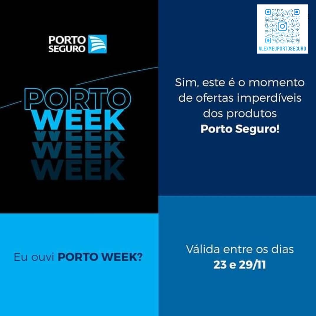 _carosi's tweet photo. Agora chegou sua grande oportunidade!!! ✔️

🚨 Semana Week Porto Seguro, descontos de até 50%!!!  mas é só até  29/11 🚨

 Aproveite!!! ✔️

Acesse  https://t.co/hHM83W5itN  e saiba mais!

#projetomeuportoseguro
#blackfriday
#portoweek https://t.co/qVa9ZUwMoy