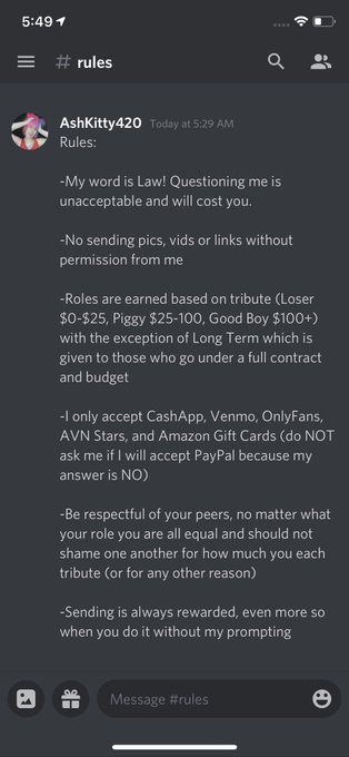 I decided to make a discord to make it easy for all you shy little subs to approach.  📋Task 🧾Reimbursements 🎟Games 💥And