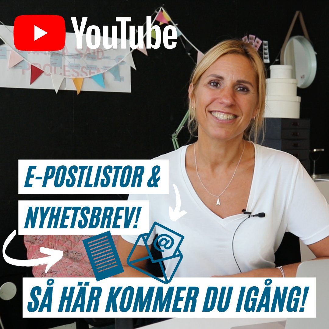 Funderar du på om du ska starta en e-postlista eller nyhetsbrev? 🤔

I det här avsnittet av "Social Media Manager-TV" får du massa bra tips på hur du ska komma igång med just det 😄

Länk till videon hittar här! 👉 bit.ly/2HDBWTq

#nyhetsbrev #epostlista #youtube
