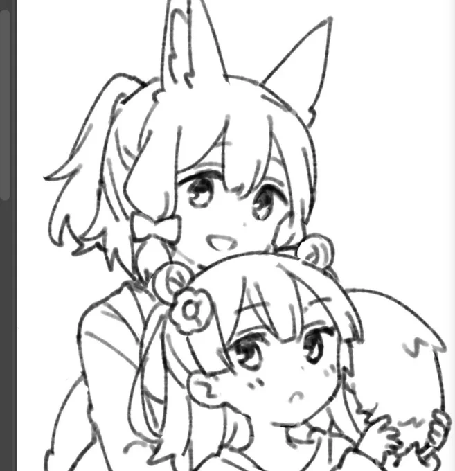 尻尾モフってる紅リコちゃん 