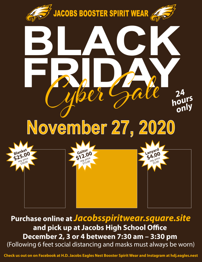 JacobsBoosters's tweet photo. Black Friday Spirit Wear Sale https://t.co/Ekth5rSfSc https://t.co/4Ch1whkjLn