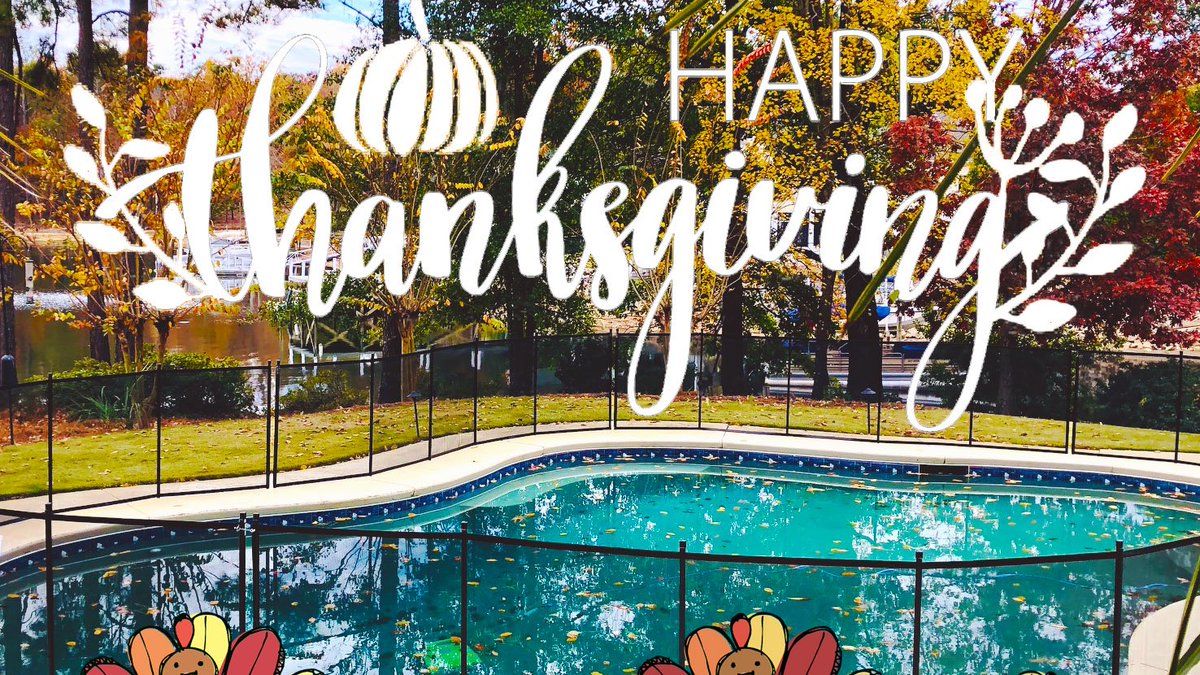 We hope you and your family had a very happy and safe Thanksgiving! If you don't have a pool fence yet to protect the little ones, Christmas is right around the corner! Get a free quote today! protectachild.com  #thanksgiving #safethanksgiving #holidaysafety #poolfence
