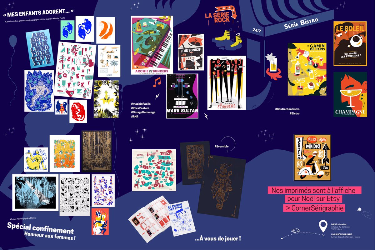 Pour Noël🎅🏽, achetez local ! 
Retrouvez nos sérigraphies en édition limitée sur etsy.com/fr/shop/Corner… 
👉👉👉
#serigraphie #screenprinting #savoirfwells #atelierfwells #faitmain #fabriqueenfrance #fabriqueaparis #madeinparis #madeinfrance #mairieparis #atelierfwells #2021