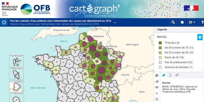 CartOgraph : Données de synthèse sur l'eau