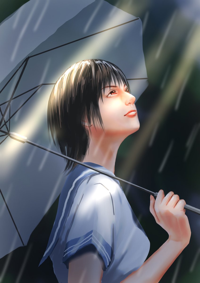 Pinterestで見つけた写真をモデルに描いてみました 参考になる画像がたくさ Kのイラスト