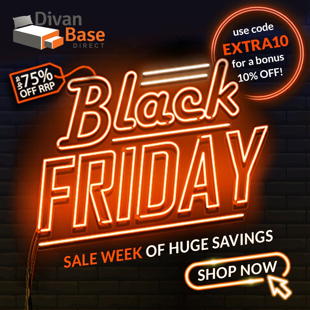 DivanBaseDirect's tweet photo. It’s Black Friday!! We have some amazing offers available in our web store! These FastTrack products are available with a 1-3 day (working days) delivery time! https://t.co/6avvuumDtj
#divanbase #beds #sleepwell #mattress #staysafe #blackfridaydeals https://t.co/A5dKWMvAXd