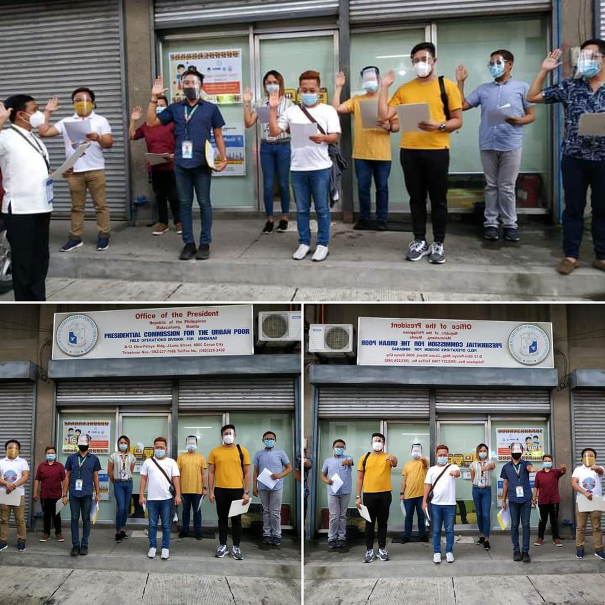 LGBTDCC's tweet photo. Newly inducted officers of LGBT Davao City Coalition. CY 2020-2022 #LGBTDCC #LGBTDavaoCityCoalition #SimpleOathTaking #wewillnotbreak https://t.co/htyW9dHCFc
