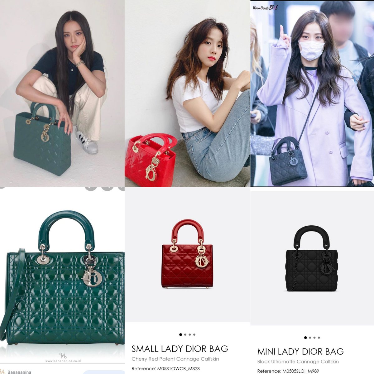 JisooBrasil's tweet photo. 💬 Coleção de bolsas da @Dior de Jisoo 👜💙
#LadyDior (#LadyDLite, #ABCDior, Dior Large Lady)
As três primeiras bolsas, são as três bolsas "Lady" mais novas da Dior.
Qual é a sua favorita?
cr. diomusekjs
#BLACKPINK #블랙핑크 #JISOO #지수 @BLACKPINK https://t.co/da2ZKsEdCL