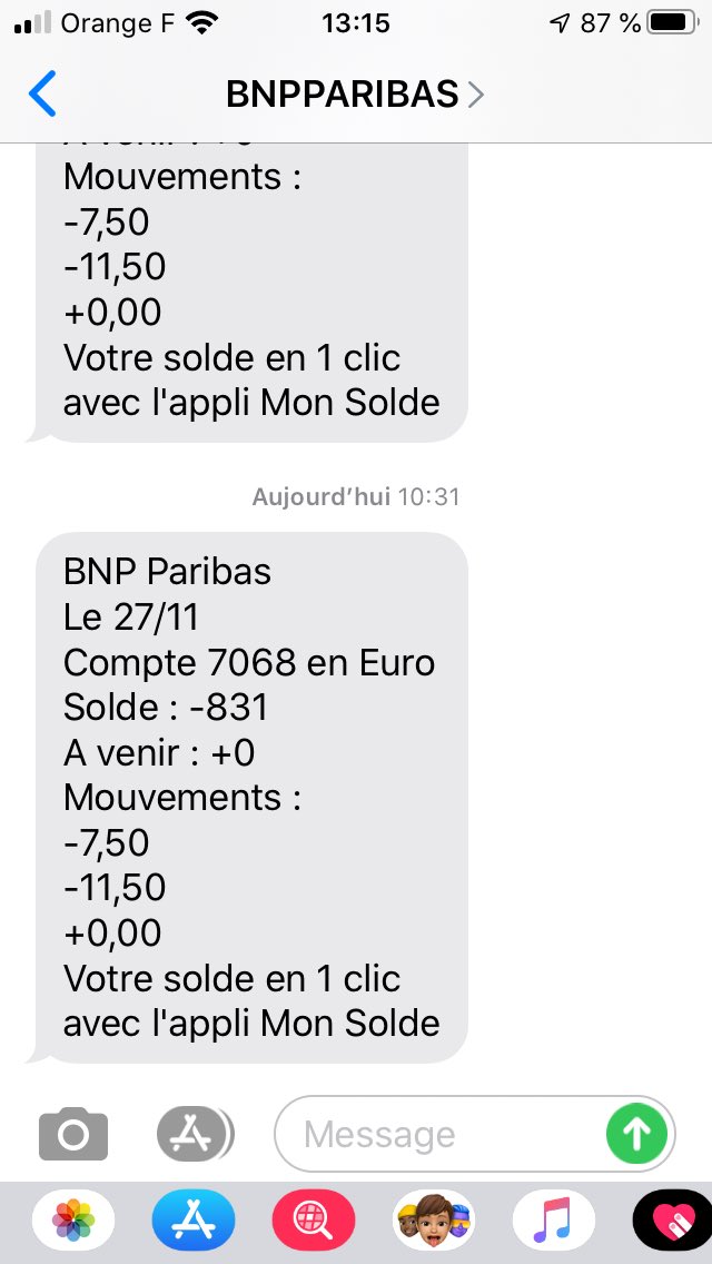 thferrieres's tweet photo. Bientôt 5 ans qu’aucune solution n’a été trouvée par @mabanque_bnpp !!! Je reçois toujours par SMS les comptes d’un client ! Pas terrible non ? https://t.co/Hi5xTbc6Ea