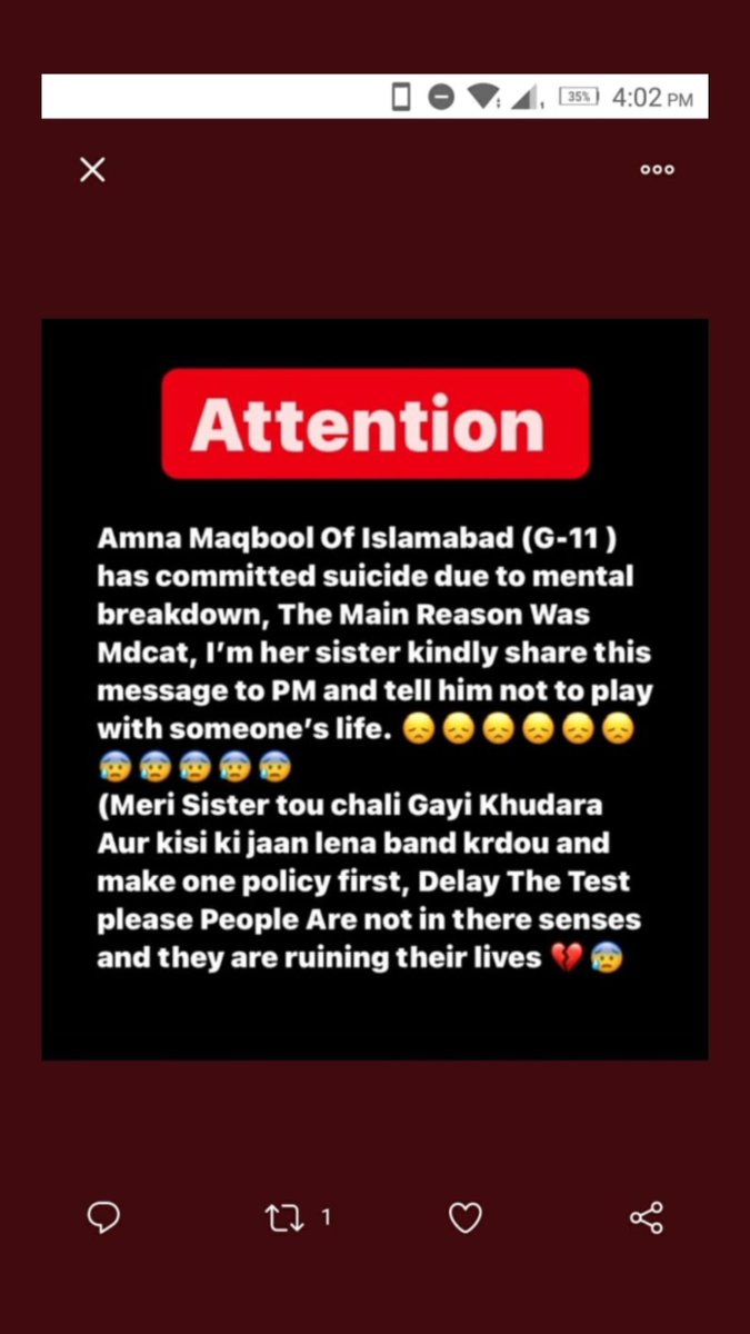 DrZorain's tweet photo. @ZakaWaqar sir ap toh kuch karain...2 larkiyon se suicide kiya hai q zalim zulum kar rahe hen medical students k sath💔🏛
#postponemdcat 
#postponemdcat https://t.co/HIk5qAgHeB