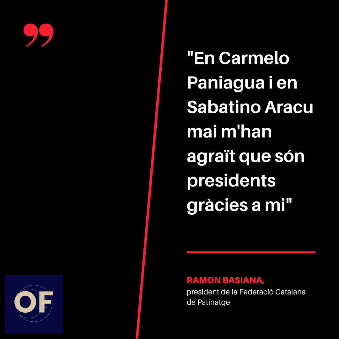 🗣 Ramon Basiana, president de la Federació Catalana de Patinatge.

📖 L'entrevista sencera, al recopilatori L'Orfeó de Fresno.

💻 orfeodefresno.wixsite.com/llibre/comprar
