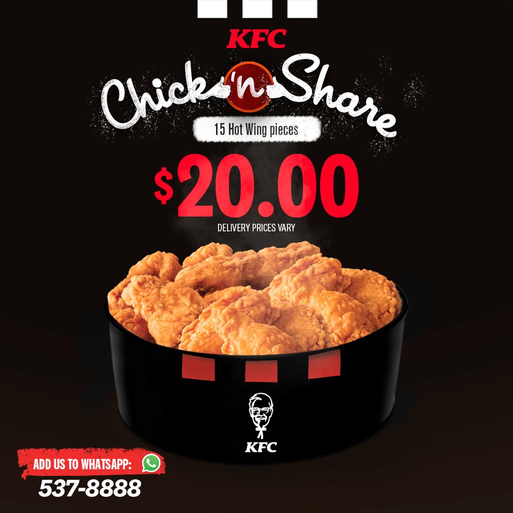 sizz9's tweet photo. Our biggest 1 day sale event of the year starts NOW! Swipe to see our amazing deals!
.
Order online via Whatsapp- 537-8888
.
#BlackFridayDeals #GreatValue #WhatsappOrdering #FastAndConvenient #OrderNOW #OrderMyKFC https://t.co/ys5UiWJIt7