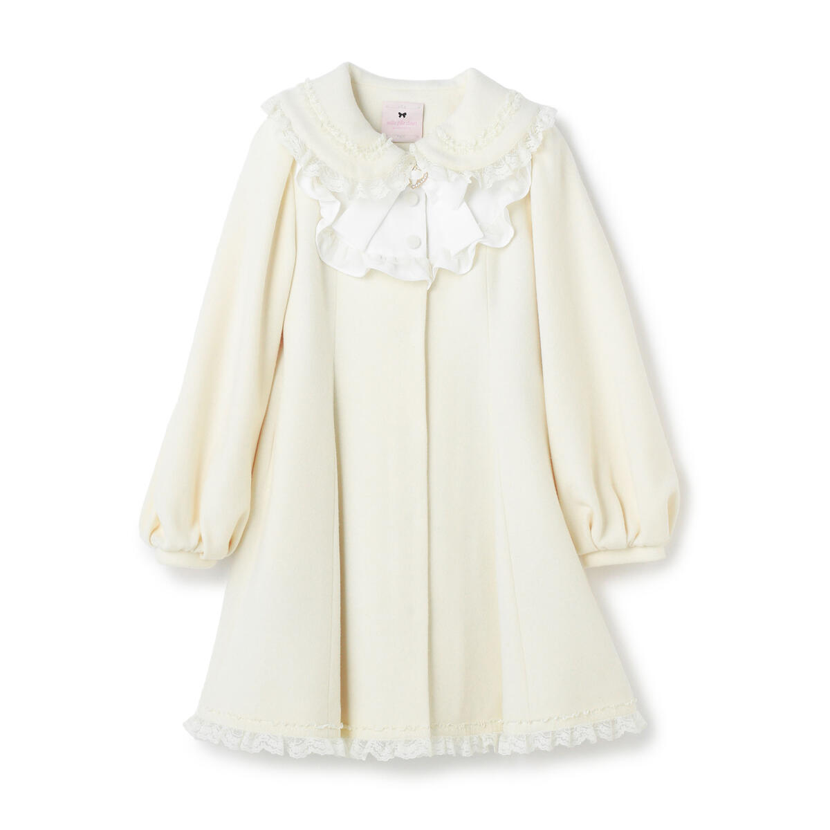 ミルフィーユクローゼット　フリルリボンコート mille fille closet by LODISPOTTO（ミルフィーユクローゼット