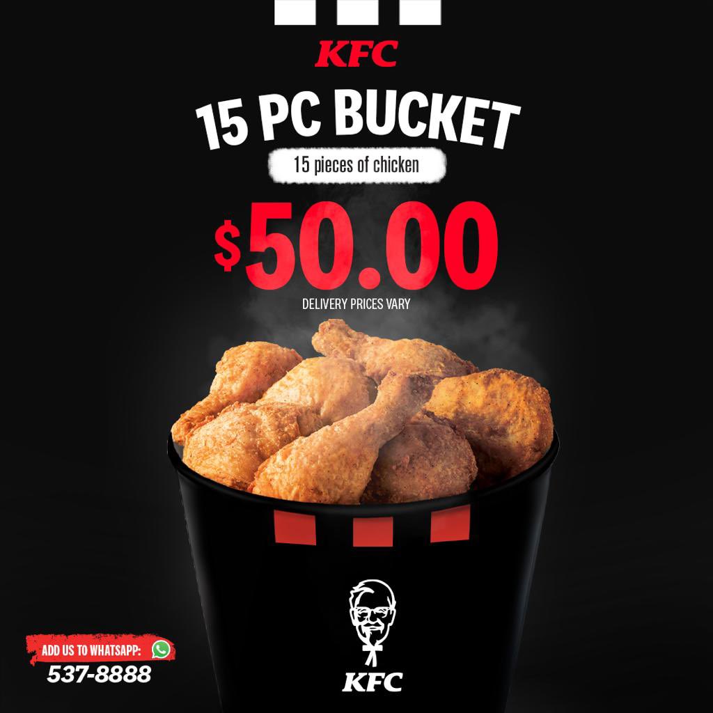 DjHutchy246's tweet photo. Our biggest 1 day sale event of the year starts NOW! Swipe left 👉 to see our amazing deals!
.
Order online via Whatsapp- 537-8888
.
#BlackFridayDeals #GreatValue #WhatsappOrdering #FastAndConvenient #OrderNOW #OrderMyKFC https://t.co/yhKhXS1i9n