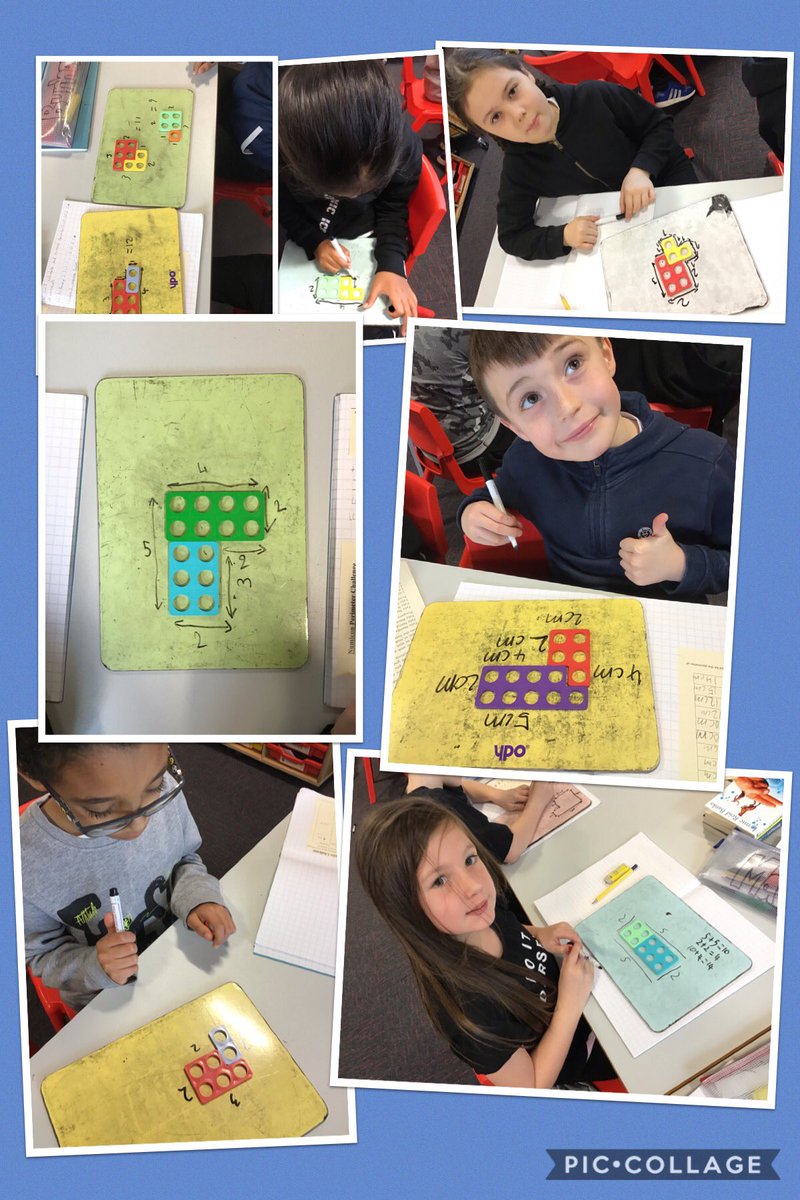 Mr_Connaghan's tweet photo. We loved learning about Perimeter and Area this morning. We used Numicon to create shapes and calculated the values. @Inspire_Ashton @TrustVictorious @Numicon #peersupport #lovingmaths https://t.co/apzkRTud7e