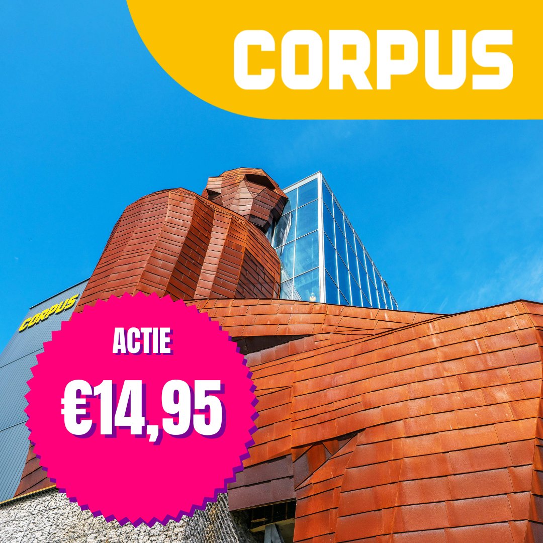 Je hebt nog één week om te profiteren van deze leuke kortingsactie! Breng jij een bezoek in de periode t/m 18 december? Dan kosten jouw kaartjes slechts €14,95. Reserveer op tijd om zeker te zijn van een onvergetelijke experience! 🎉

corpusexperience.nl / 071-7510200