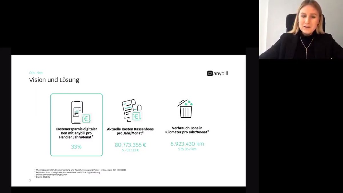 Bitkom_Startup's tweet photo. Weiter geht es mit Lea Frank, CEO des Regensburger #Startups @AnybillA. Sie erklärt, wie das digitale Belegmanagement der @AnybillA-App funktioniert, inkl. Garantie-Tracker und Exportfunktionen zu verschiedenen Buchhaltungstools.📲 #transformweek20👉https://t.co/IYgdMR0cPL https://t.co/3XcWwRtDdz