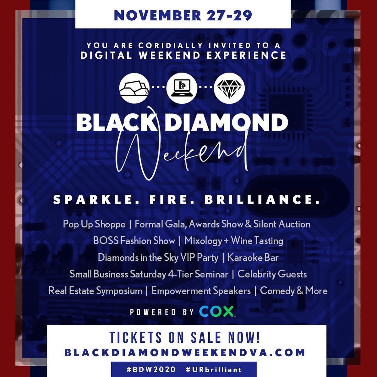 KPattersonWAVY's tweet photo. This #BlackFriday, you can support local black businesses— continuing the social media #BuyBlack movement. 
Today, kicks off the #BlackDiamondWeekend pop- up shop and conference for black- owned businesses. https://t.co/2cdfzNLYWJ