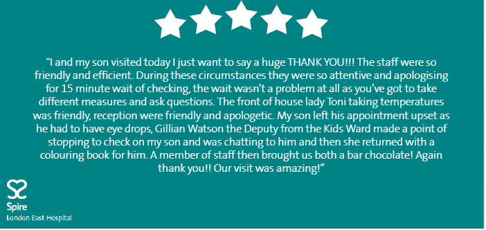 Spire London East Hospital tweet media
