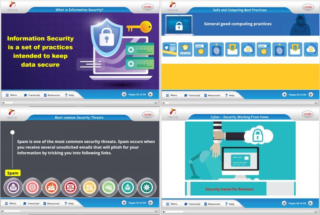 navitustech's tweet photo. We at Navitus are delighted to launch our Information Security Awareness course. It comes with a special section for Information security guidelines when working from home. Write to sales@navituseducation.com for a free trial

#informationsecurity #WorkFromHome #elearning https://t.co/X1jgLlpVn7