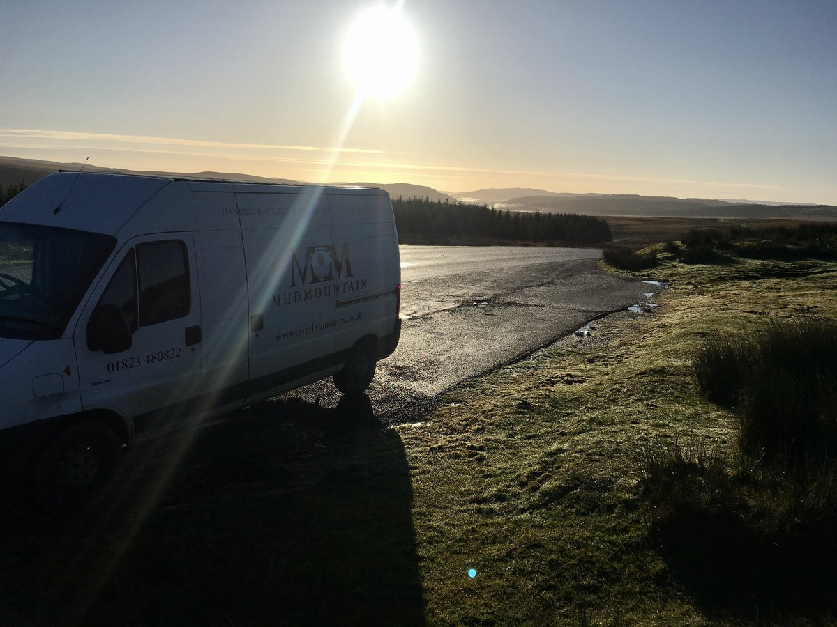 An early morning delivery to the Beautiful Brecon Beacons. Stunning views and so peaceful. #wales #breconbeacons #delivery