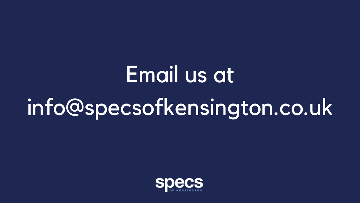 Specsofken's tweet image. Do you have a question for one of our team members or need to place an order for contact lenses? 

Email us today at info@specsofkensington.co.uk
