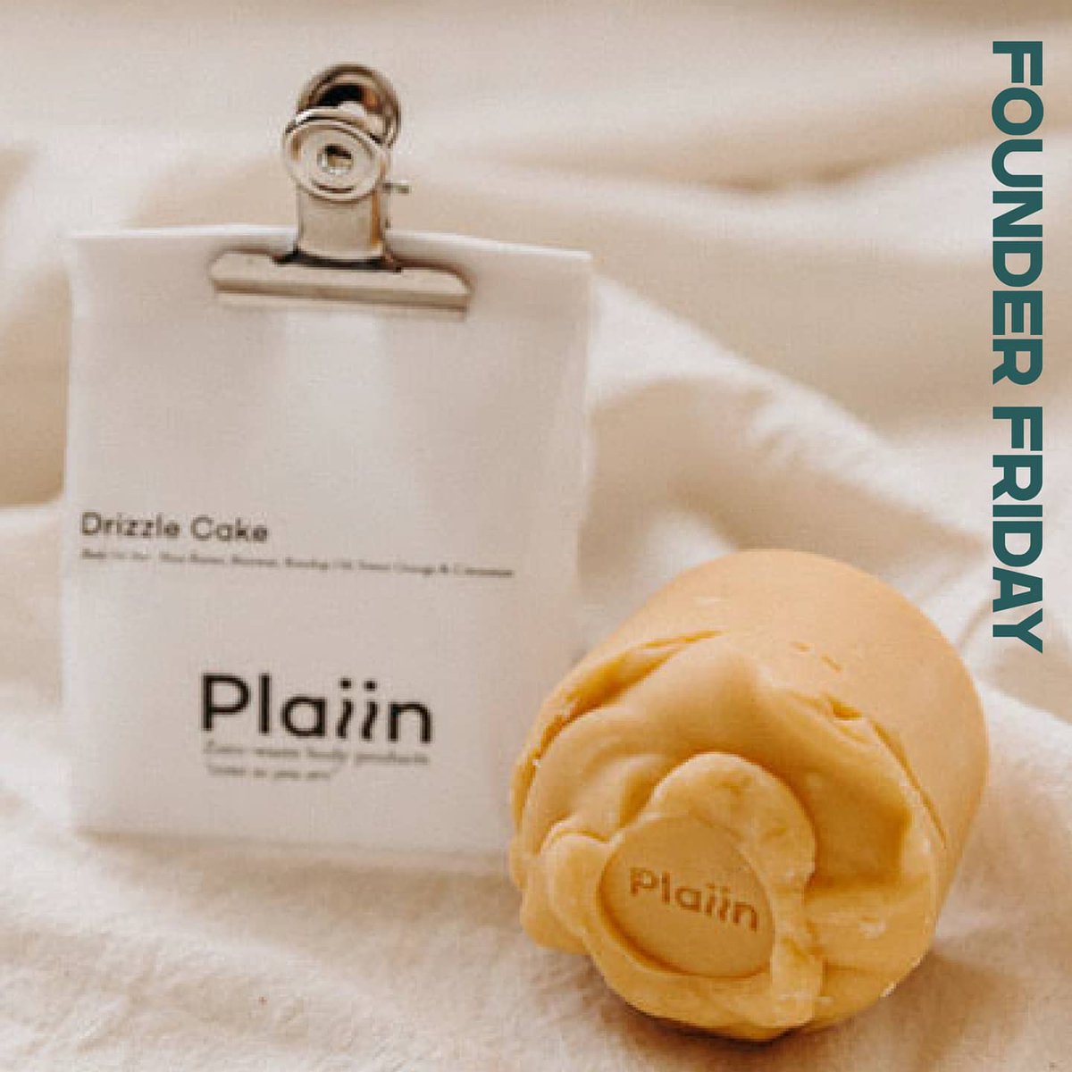 Firesidebr's tweet photo. For #FounderFriday we invited Megan from zero-waste beauty brand Plaiin to chat about her entrepreneurial journey and her tips to new businesses. https://t.co/givmpkisB8