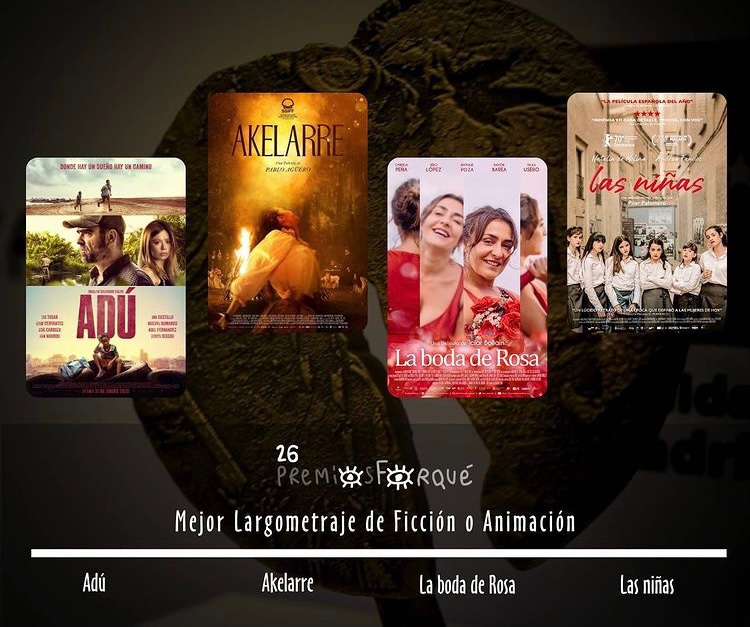 alvarocervan's tweet photo. Alegría enorme por esa doble nominación para #Adú en los @PremiosForque. Enhorabuena a todos y a todas las nominadas! @SalvaCalvo @IkiruFilms_ @LaTerrazaFilms @TelecincoCinema @NetflixES https://t.co/bcTk11DVVs