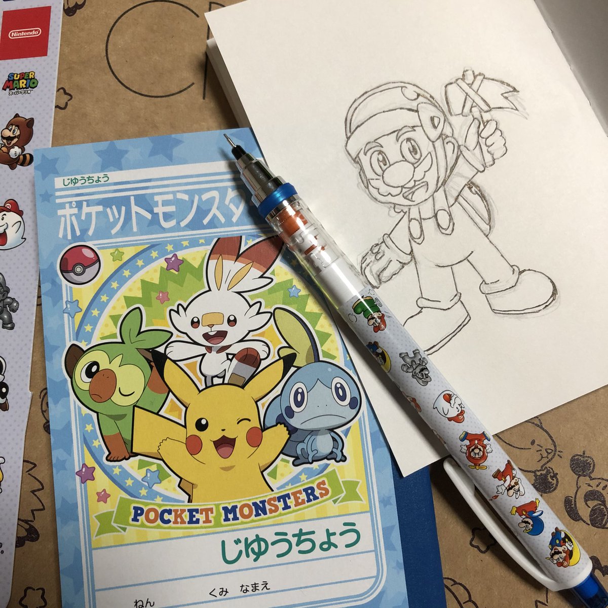 ポケモンのミニ自由帳見つけて
買ったのが正解だった
自分クロッキーに描いても余白がかなり余っちゃうんだよね
そこが問題だった 