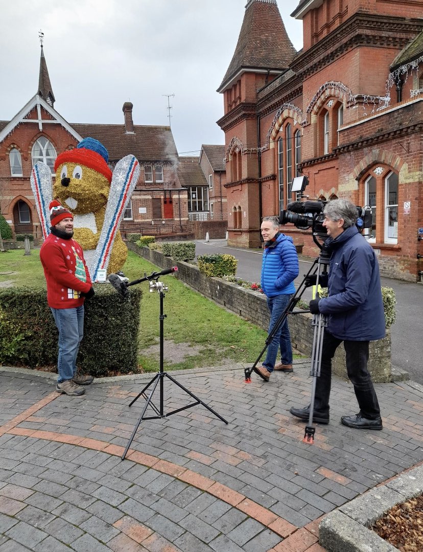 Tune in to BBC South Today at 1.30pm and 6.30pm to see Deputy Mayor Christopher Lawrence accompanied by Alton's very own Marmite and Meribel!