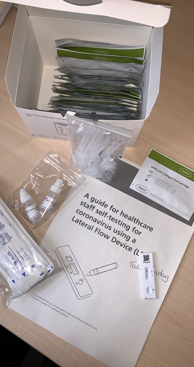 Nicmetcalfe's tweet photo. Helping to protect our staff and patients with coronavirus self testing kits. Pleased to say I tested negative π @SouthTees #COVID19 #selftestingkits https://t.co/hsaAjzGtk5