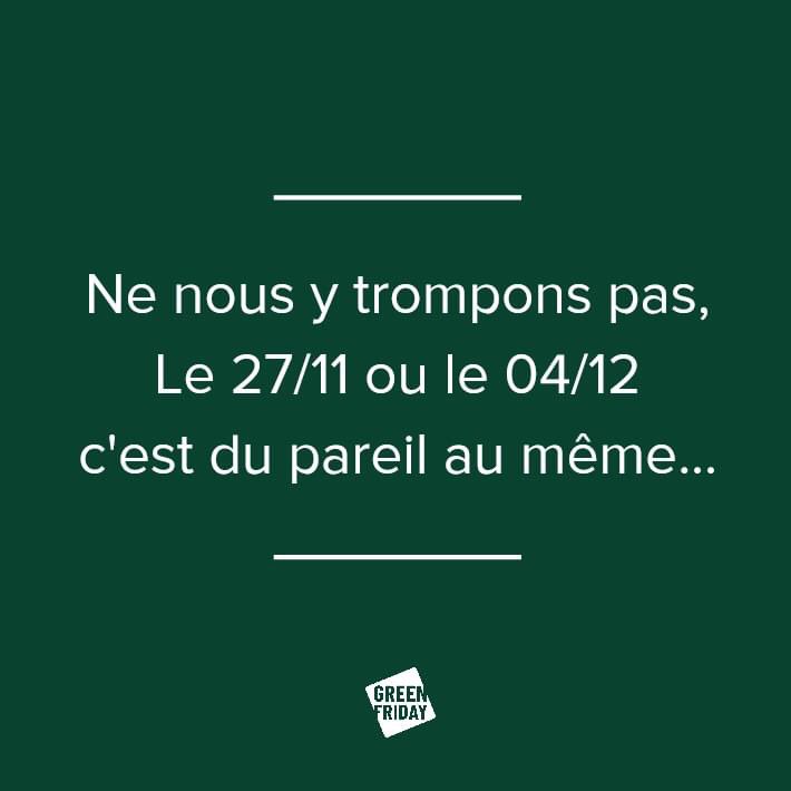 ❎ Green Friday ❎
OUI 🟢 à l’achat local 
OUI 🟢 à la consommation raisonnée
OUI 🟢 à une production locale et Bio
OUI 🟢 à la seconde main
OUI 🟢 à la réparation 
OUI 🟢 au réemploi
OUI 🟢 au recyclage

#GreenFriday #AttendonsDemain #achatlocal #soutiencommercelocal