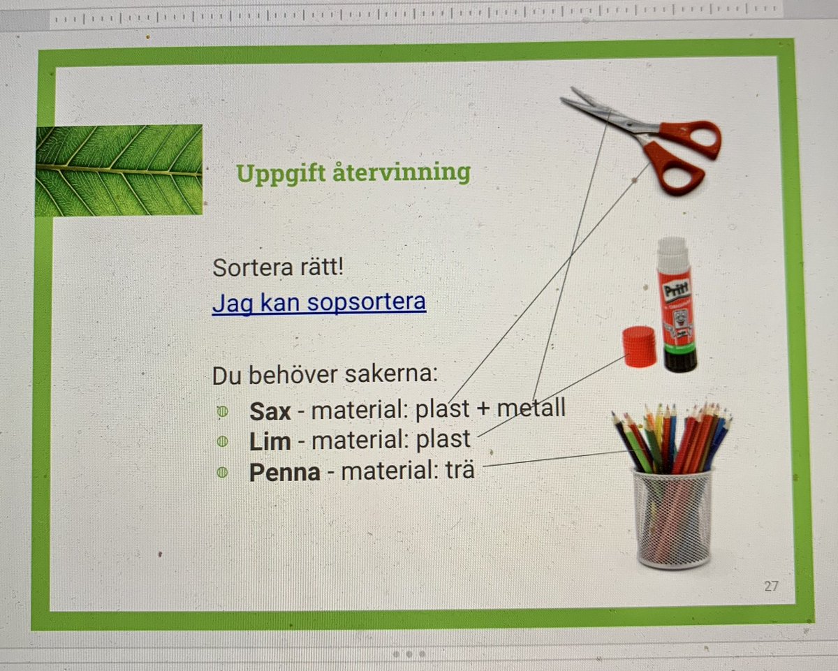 #åk1 sorterar olika material efter dess olika egenskaper #återvinning #sollentuna #sofielund