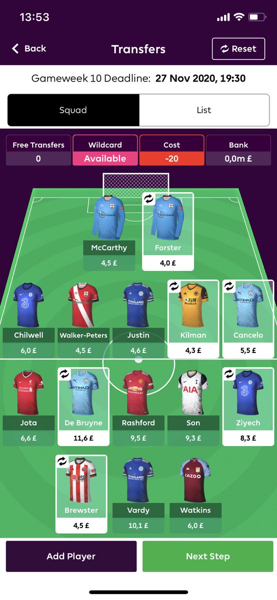 IsacSpanedal's tweet photo. @fantasypl_dobb @tobiaswimnell Godkänt wildcard ? #FPLSverige @hofmannjesper https://t.co/Uh1g56MsQ3