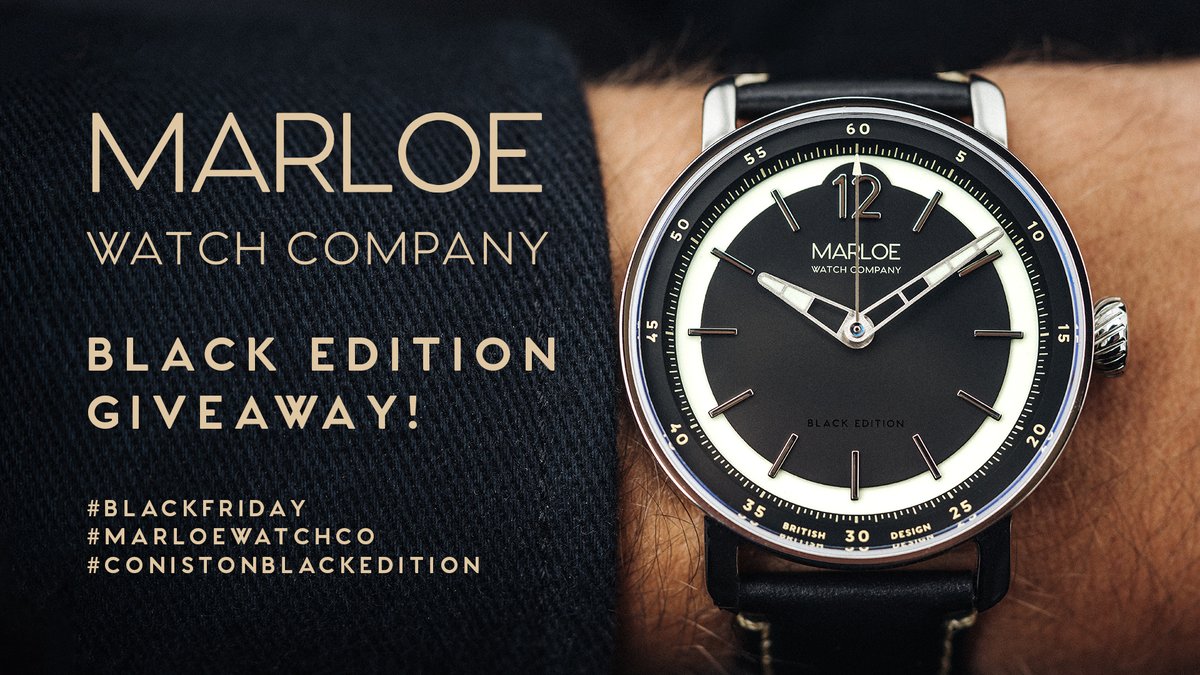 BLACK FRIDAY COMPETITION!

We don't do discounts, instead we're offering the chance to win a brand new Coniston Black Edition! Head to our link below to enter a time!

marloewatchcompany.com/pages/black-fr…

#blackfriday #nodiscounts