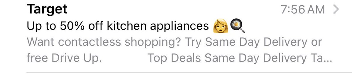 ClaraDuffMarsh's tweet photo. Wow, I was really thinking of spending my money on kitchen appliances but then I saw that it had a female emoji next to it.... really @Target ?! Seriously. You couldn’t have just done the egg? https://t.co/T1ko9uiarJ