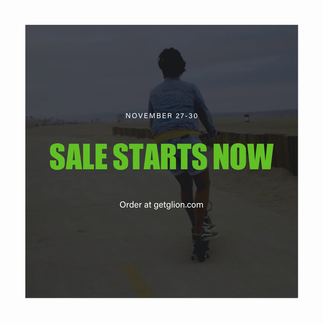 Get those #BlackFriday, #SmallBusinessSaturday, and #CyberMonday shopping lists ready. The Glion sale is on now! getglion.com