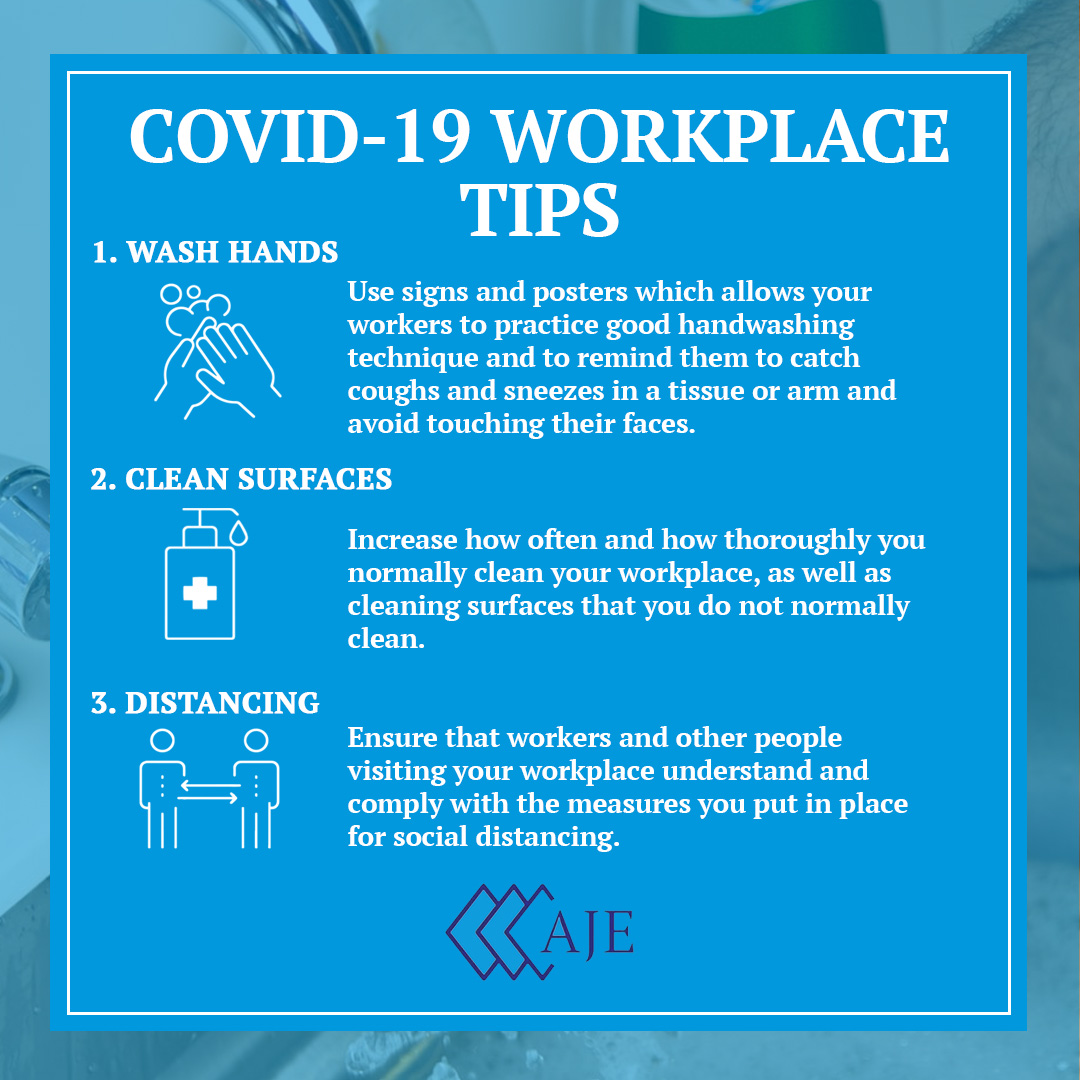 Here are some COVID-19 tips and guidance which can be taken in order to protect people in the workplace.
#covidguidance #covidtips #covid19 #coronavirus #healthandsafety #workingenvironment #regulations #precaution #handwashing #facecoverings #socialdistancing #liverpool