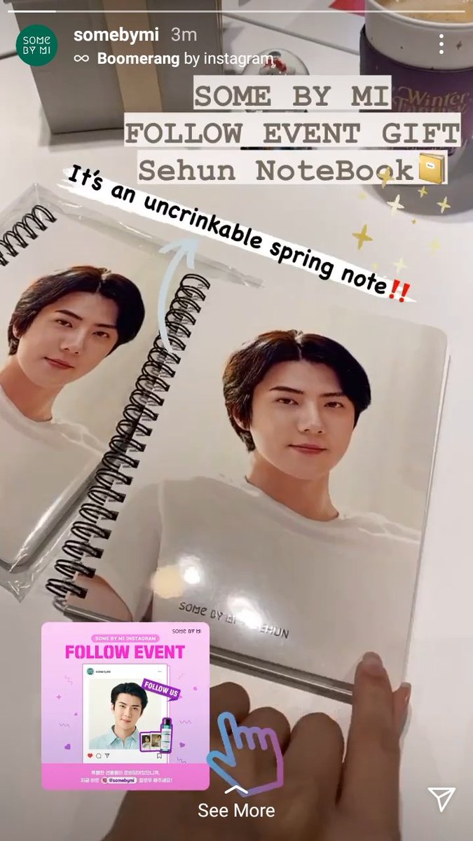 cherish_sehun94's tweet photo. SOME BY MI X #SEHUN~! 🍃💚

Sehun Notebook📒 it's so prettyㅠㅠ #세훈 https://t.co/kBbcjUp4d9