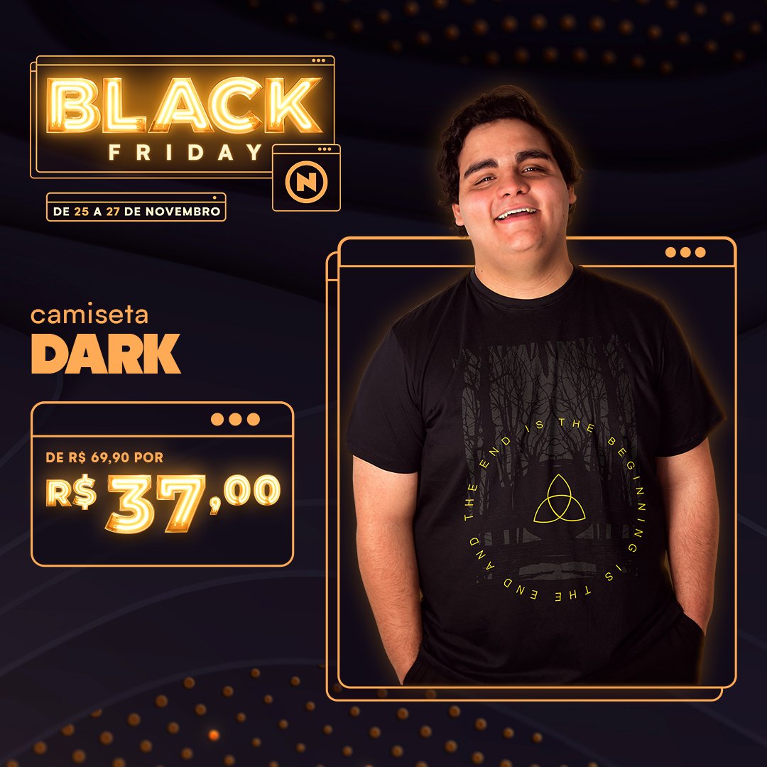 O começo é o fim e o fim é o começo. Uma das séries mais comentadas da atualidade mereceu ser eternizada em uma estampa exclusiva da Nerdstore!
Aproveite a oferta especial da Black Friday e garanta a sua: https://t.co/9G8nE2vMLX
#Nerd #Geek #BlackFridayNerdstore https://t.co/n7urB21Jzi