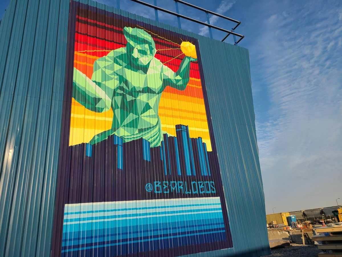 Today the  #GordieHoweBridge team shared details about the murals that have been completed by   #IndigenousPeople   &   #SWDetroit artists. Read about it here:  https://www.gordiehoweinternationalbridge.com/en/community-benefits-initiative-brings-art-to-gordie-howe-international-bridge-construction-site    #CommunityBenefits