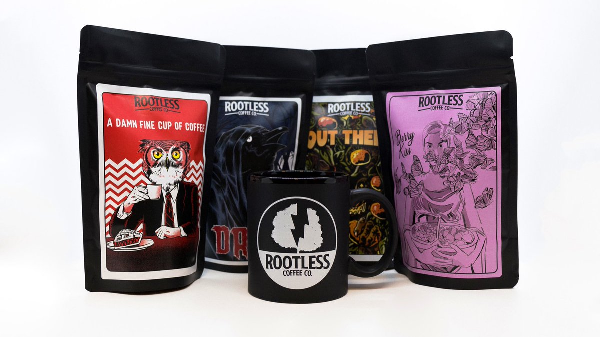 Jono Diener (@jonodiener) on Twitter photo Happy #BlackFriday weekend ya’ll!
I have a new small business called <a href="/RootlessCoffee/">Rootless Coffee Co</a> based in Flint, MI.
High-end coffee with bags designed by comic artists.
We have wild deals and bundles right now at rootlesscoffee.com Happy #BlackFriday weekend ya’ll!
I have a new small business called <a href="/RootlessCoffee/">Rootless Coffee Co</a> based in Flint, MI.
High-end coffee with bags designed by comic artists.
We have wild deals and bundles right now at rootlesscoffee.com